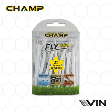 Champ - Zarma Plastic FlyTees Golf Tees 2.34 (30Pc) - White