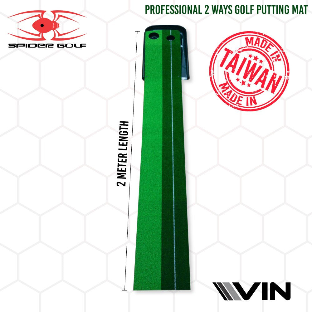 Spider - Professional 2 Ways Golf Putting Mat (2.0M)