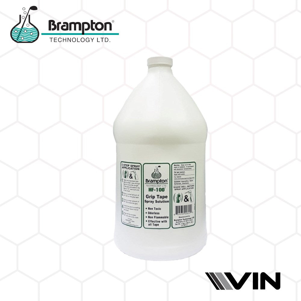 Brampton - Solvent HF-100 Golf Grip Tape Spray Solution - Gallon (Non-Toxic Activator)