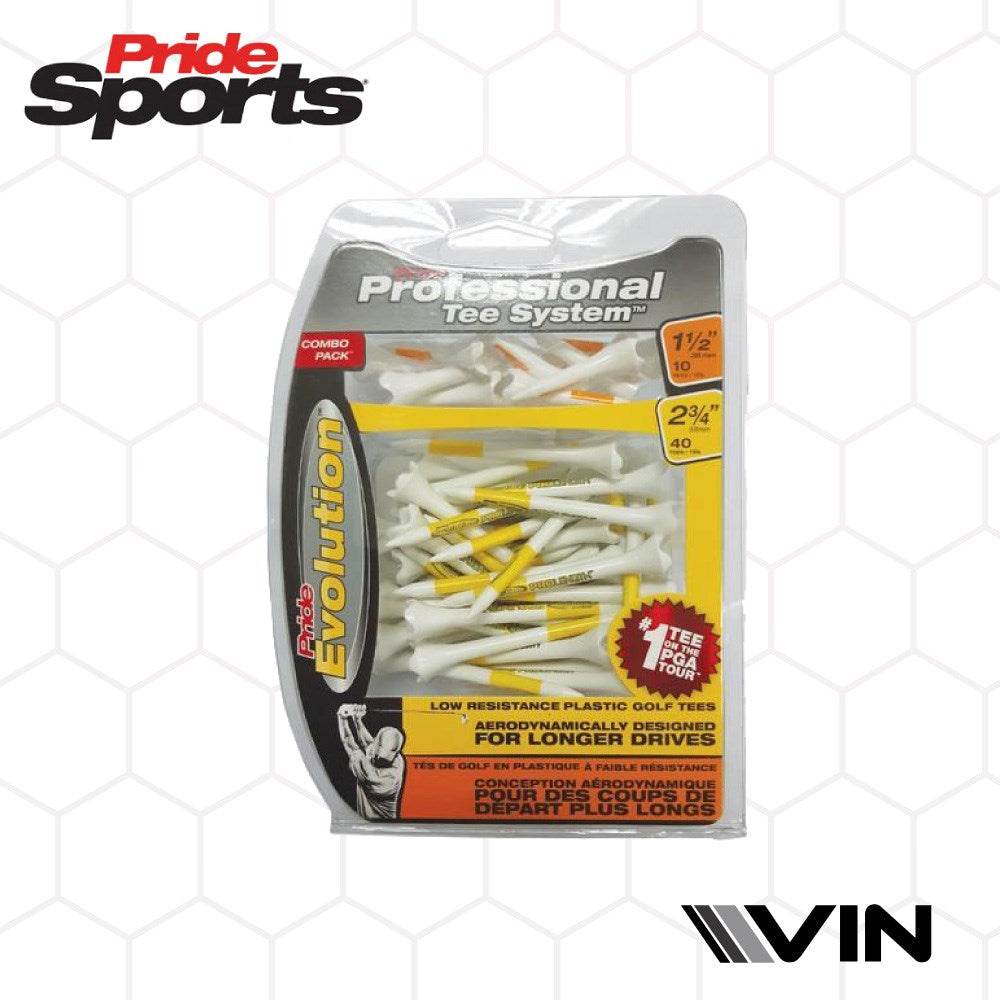 Pride Sports - Plastic Tee - Pts Evo Combo 2.34/1.12(50Pc)