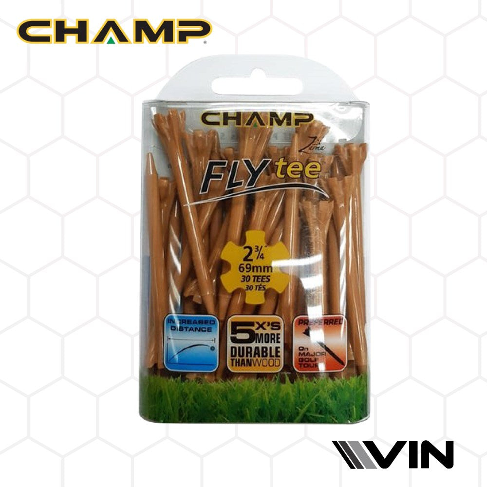 Champ - Zarma Plastic FlyTees Golf Tees 2.34 (30Pc)